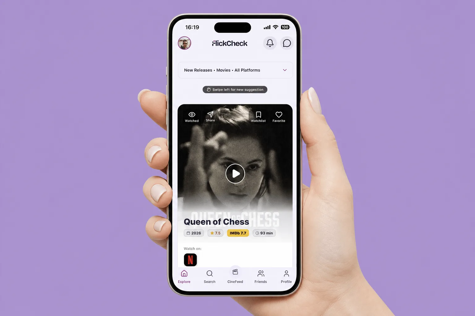 FlickCheck — Mobil Uygulama