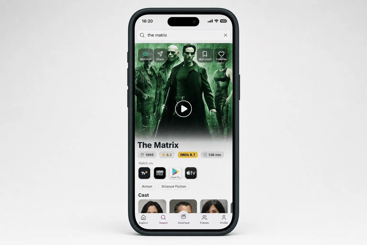 FlickCheck — Filtreleme ve arama